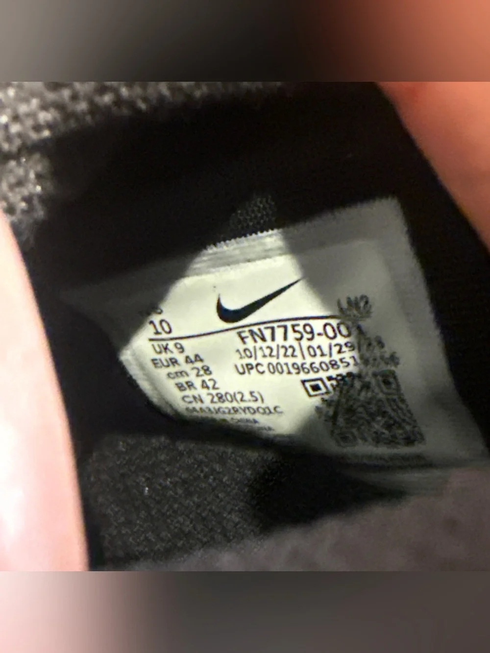 Nike men’s size